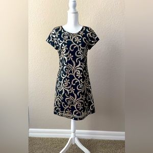 Kenzie sequin black and gold dress size 8